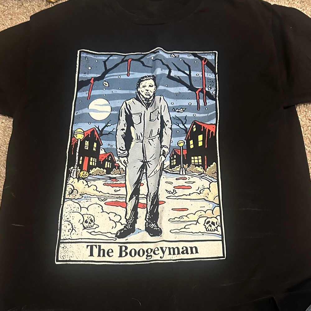Hot Topic Black 'The Boogeyman' Graphic Tee (Michael Meyers)